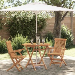 Ensemble de salle à manger pour jardin 3 pcs Marron 542646542646