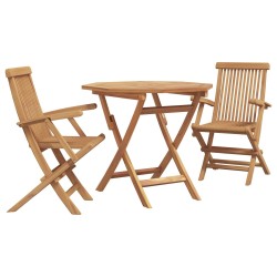 Ensemble de salle à manger pour jardin 3 pcs Marron 542646542646