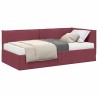 Cadre de lit d'angle avec matelas 2 pcs Gris Velours 542656542656