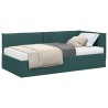 Cadre de lit d'angle avec matelas 2 pcs Vert Velours 542659542659