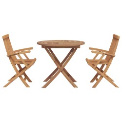 Ensemble de salle à manger pour jardin 3 pcs Marron 542660542660