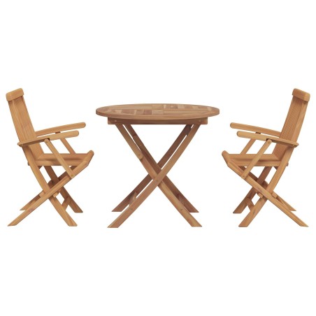Ensemble de salle à manger pour jardin 3 pcs Marron 542660542660