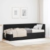 Cadre de lit d'angle avec matelas 2 pcs Noir Velours 542667542667