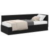 Cadre de lit d'angle avec matelas 2 pcs Noir Velours 542667542667