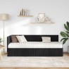 Cadre de lit d'angle avec matelas 2 pcs Noir Velours 542667542667