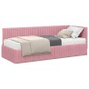 Cadre de lit d'angle avec matelas 2 pcs Gris Velours 542668542668