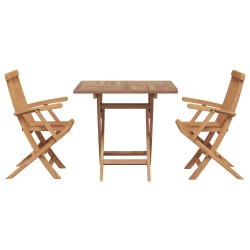Ensemble de salle à manger pour jardin 3 pcs Marron 542671542671