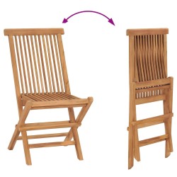 Ensemble de salle à manger pour jardin Marron Teck massif 542672542672