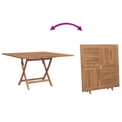 Ensemble de salle à manger pour jardin Marron Teck massif 542672542672