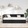 Cadre de lit d'angle avec matelas 2 pcs Noir Velours 542675542675
