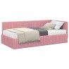 Cadre de lit d'angle avec matelas 2 pcs Gris Velours 542705542705