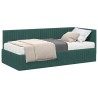Cadre de lit d'angle avec matelas 2 pcs Vert Velours 542727542727