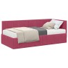 Cadre de lit d'angle avec matelas 2 pcs Vert Velours 542728542728