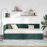 Cadre de lit d'angle avec matelas 2 pcs Vert Velours 542733542733