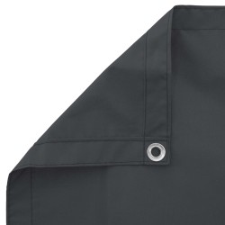 Écran de balcon Noir 110 x 600 cm Tissu Oxford 542738542738