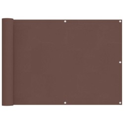 Écran de balcon Marron 75 x 200 cm Oxford alu enduit de PU 542750542750