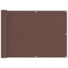 Écran de balcon Marron 75 x 200 cm Oxford alu enduit de PU 542750542750