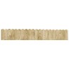 Rouleaux de bordure 2 pcs 120 cm Bois de pin imprégné 542838542838