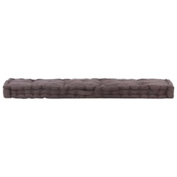 Coussins de plancher de palette lot de 2 Coton Anthracite 542841542841