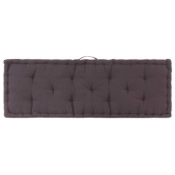 Coussins de plancher de palette lot de 2 Coton Anthracite 542841542841