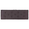 Coussins de plancher de palette lot de 2 Coton Anthracite 542841542841
