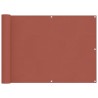 Écran de balcon Terre cuite 75 x 200 cm Oxford alu enduit de PU 542845542845