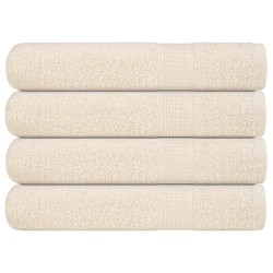 Serviettes FROGN 4 pcs crème 100x200 cm 360 g/m² 542863542863