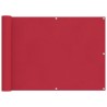 Écran de balcon Rouge 75 x 200 cm Oxford alu enduit de PU 542864542864