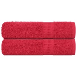 Serviettes de bain FROGN 2 pcs rouge 100x150 cm 360 g/m² 542877542877