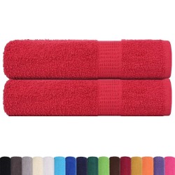 Serviettes de bain FROGN 2 pcs rouge 100x150 cm 360 g/m² 542877542877