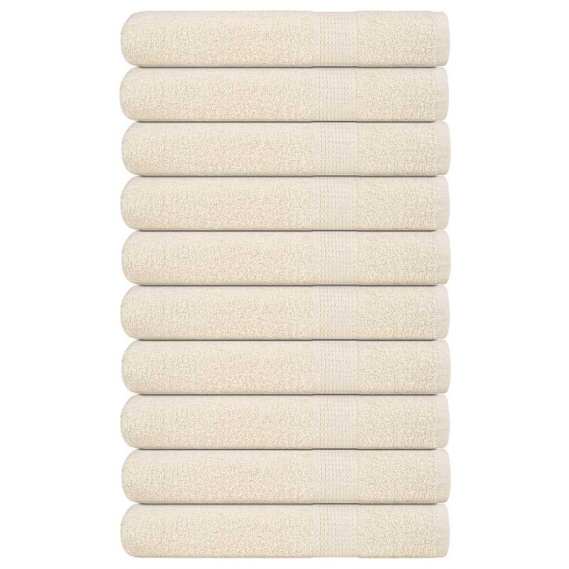 Serviettes de sauna FROGN 10 pcs crème 80x200 cm 360 g/m² 542878542878