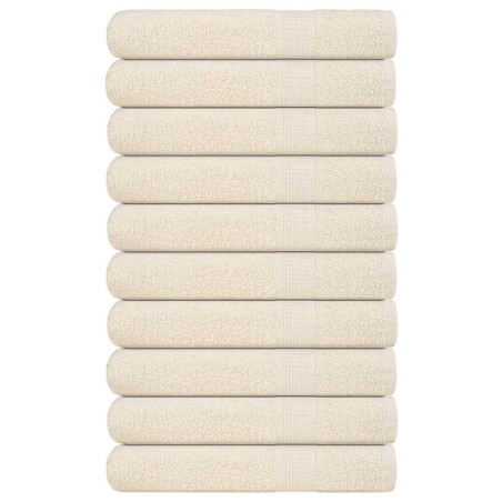 Serviettes de sauna FROGN 10 pcs crème 80x200 cm 360 g/m² 542878542878