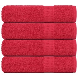 Serviettes de douche FROGN 4 pcs rouge 70x140 cm 360 g/m² 542886542886