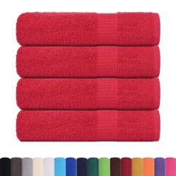 Serviettes de douche FROGN 4 pcs rouge 70x140 cm 360 g/m² 542886542886