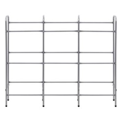 Étagère de rangement pour 9 caisses Argenté 145x33x116 cm Acier 542888542888