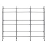 Étagère de rangement pour 9 caisses Argenté 145x33x116 cm Acier 542888542888