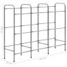 Étagère de rangement pour 9 caisses Argenté 145x33x116 cm Acier 542888542888