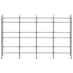 Étagère de rangement pour 12 caisses Argenté 190x33x116cm Acier 542889542889