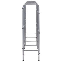 Étagère de rangement pour 12 caisses Argenté 190x33x116cm Acier 542889542889