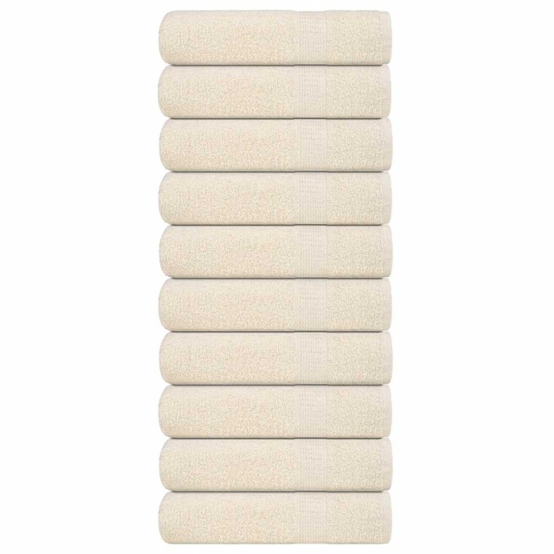 Serviettes de bain FROGN 10 pcs crème 100x150 cm 360 g/m² 542893542893