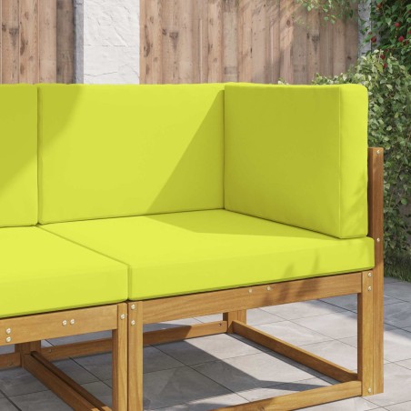 Coussin de canapé d'extérieur 3 pcs Vert Polyester 542894542894