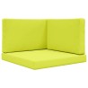 Coussin de canapé d'extérieur 3 pcs Vert Polyester 542894542894