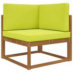 Coussin de canapé d'extérieur 3 pcs Vert Polyester 542894542894