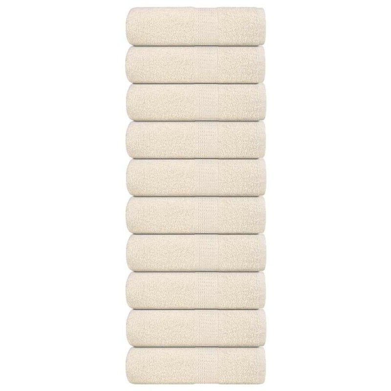 Serviettes d'invité FROGN 10 pcs crème 30x50 cm 360 g/m² 542897542897