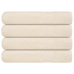Serviettes de sauna FROGN 4 pcs crème 80x200 cm 360 g/m² 542903542903