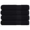 Serviettes FROGN 4 pcs noir 100x200 cm 360 g/m² 542914542914