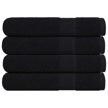 Serviettes de sauna FROGN 4 pcs noir 80x200 cm 360 g/m² 542916542916