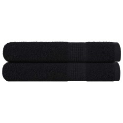 Serviettes FROGN 2 pcs noir 100x200 cm 360 g/m² 542918542918
