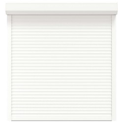 Store Roulant Blanc 130 x 140 cm Aluminium et Polyuréthane 542920542920