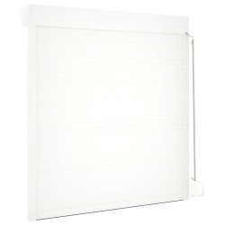 Store Roulant Blanc 130 x 140 cm Aluminium et Polyuréthane 542920542920